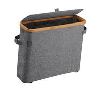 HuadaXtai Panier à Papier Toilette Faisant Office de Système de Rangement : Un Porte-rouleau et Un Conteneur à Papier Toilette avec Une Base surélevée pour Le P, Gris
