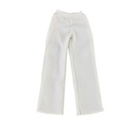HuadaXtai Pantalon de salon échelle 1:6, Mini pantalon long à jambes larges, vêtements pour figurines de femmes de 12 pouces, Blanc