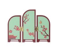 HuadaXtai Paravent Décoratif, Ornement Feng Shui, Objet de Collection, Décoration de Table, Art Traditionnel Chinois, Mini Paravent pour Salle à Manger, 16.3 Cm X 0.15 Cm X