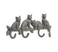 HuadaXtai Patère Chat Barre En Branche Robuste Patère En Forme Chat Polyvalent Mural Félin à 4 s pr Décorateurs D'intérieur,