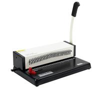HuadaXtai Perforateur de Bureau Manuel Perforatrice Trous Reliure Papier Organiseur Documents Levier Long Poignée Confort Métal Guide Papier Butée Réglable, B5 26 Trous