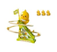 HuadaXtai Petit Toboggan En Forme de Canard, Montagnes Russes Amusantes En Forme de Canard à Assembler avec Musique, Jouet éducatif pour Enfants Garçons et Fill, 3 Canards