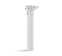 HuadaXtai Pied de Table Pliant Support Stand Jambe Pliable Pied de Meuble Tube Rectangulaire Plaque à Trous Charnière 90 De Verrouillage à Pression Revêtement, 70 Cm, Blanc