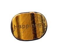 HuadaXtai Pierre Gravée Décoration Roche Collectible Ornement Gravé à La Main Œuvre D'Art Délicate En Pierre Adaptée pour Anniversaire Cabinet, Jaune