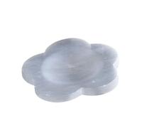 HuadaXtai Plaque de Sélénite Plateau de Nettoyage Récipient de Rangement Support pour Cristaux Décoration Moderne pour L'Exposition Convient pour La Coiffeuse, 12cm