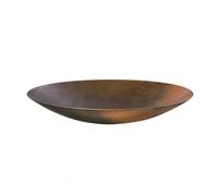 HuadaXtai Plateau à Ovale En Métal Faible Hauteur Plat à Bord Surélevé Pratique Présentoir Table Métallique pr lon, Grand