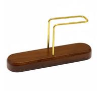 HuadaXtai Porte Filtres à Café Support Distributeur Organisateur Bois et Laiton Robuste Forme Éventail Accès Facile aux Feuilles Convient à Comptoir Étagère Cuisine, Array, Noyer Noir