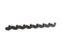 HuadaXtai Porte-Manteau Mural En Bois Catchc Compact Patère En Bois Massif à Tête Sphérique Résistant Rack à Manteaux Accessoires Mural pr lon, Noir, Style A