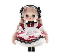 HuadaXtai Poupée de Maquillage 3D Simulation Jouet Articulations Flexibles Fille Articulée Visage Réaliste Vêtement Couture Main Adaptée pour Cadeau D'Anniversa, rouge