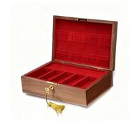HuadaXtai Rangement en Couvercle à Charnière Intérieur Organisé pour Montres Bagues Lingots Dorés Adapté à la Décoration Collection, Style B
