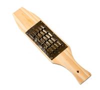HuadaXtai Râpe en Bois Râpe de Cuisine Râpe à Légumes Râpe Manuelle Râpe à Fruits avec Insert en Cuivre Épaissi Antirouille Adaptée à la Préparation de Salades Étudiants, 4 * 5 holes approx 8MM