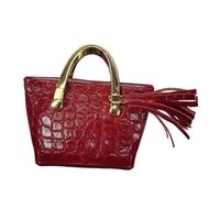 HuadaXtai Sac Miniature En Cuir PU à L'échelle 1:6, Idéal pour La Décoration de Scènes de Simulation Ou Comme Sac de Soldat Tendance, rouge