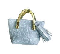 HuadaXtai Sac Miniature En Cuir PU à L'échelle 1:6, Idéal pour La Décoration de Scènes de Simulation Ou Comme Sac de Soldat Tendance, bleu clair