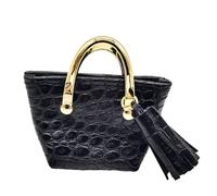 HuadaXtai Sac Miniature En Cuir PU à L'échelle 1:6, Idéal pour La Décoration de Scènes de Simulation Ou Comme Sac de Soldat Tendance, noir