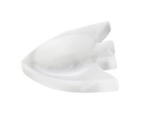 HuadaXtai Sélénite Coupe de Rechargement Porte Bijoux Décoratif Design Poisson pour la Purification des Pierres Convient pour Centre de, 6.5 Cm