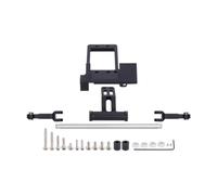 HuadaXtai Servo Mont Full Hydraulic 1/10 MODE MODÈLE de MODE MODÈLE de 1/10 Kit de cylindre de direction RC Crawler pour la voiture du de bricolage, Noir