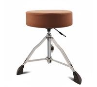 HuadaXtai Siège de Batterie Réglable Tabouret de Batterie Trône de Batterie Chaise de Batteur Selle Padded Confort Trépied Stable, Orange, Tabouret De Batterie À Grande Surface Ronde À Réglage