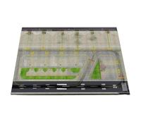 HuadaXtai Socle Présentation d'Aéroport avec Traçage Voies Circulation et Verts Paysagées pour Exposer s Avions Miniatures Adapté aux Collections et aux Maquettes