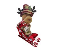 HuadaXtai Statue de Noël, Sculpture de Noël, Décoration Intérieure, Objet de Collection, Figurine à L'atmosphère Festive. Un Ravissant Objet de Décoration, wapiti