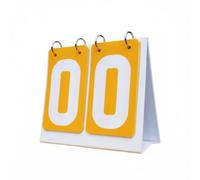 HuadaXtai Tableau de Score Étanche Tableau de Marquage Compteur de Points Panneau de Score Afficheur Manuel Portable Léger Pliable Base Rigide Antidérapante, 2 Chiffres, Jaune Wp