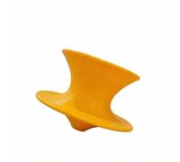 HuadaXtai Tabouret d'Équilibre pour Enfants Tabouret Siège Chaise Banquette avec Base Arrondie Rotative Favorisant la Coordination et la Posture Plastique, 61 42cm, Jaune Petit