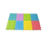 HuadaXtai Tapis Sensoriel Enfant Dalle Silicone Sol Texturé Jeu Éveil Sensoriel Soulagement Pression Pied Convient à la Chambre Salle de space de Jeu