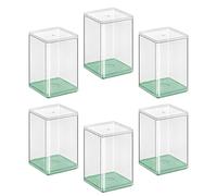 HuadaXtai Vitrine de Présentation Étagère de Collection Figurine Support de Rangement Fabriquée En Transparente Adaptée Au Salon Chambre Bureau Bibliothèque, Vert