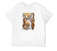 Huadian Mortal Kombat Scorpion Licensed Adult T-Shirt T-Shirt White3XL