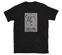 Huadian Occult Death Tarot Card XIII Praying Skeleton Vintage Witchcraft Okkult T-Shirt T-Shirt Black M