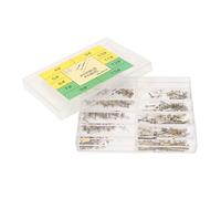 HuadZhylyx Aiguilles de rechange pour mouvement PC 2035, ensemble d'aiguilles noires dorées pour heure, minute et seconde, kit d'aiguilles pour montre avec boîte de rangement en plastique pou