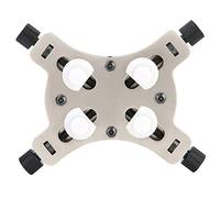 HuadZhylyx Étau de maintien du mouvement de boîtier de montre, outil de réparation de montres avec bouton à 4 pieds réglable, support léger en métal et en plastique pour horloger, adapté aux