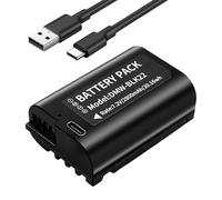 HUAENG 2580mAh USB-C DMW-BLK22 Batterie pour appareils photo Panasonic Lumix DC-S5, DC-S5IIX, DC-S5II, DC-S5IIX, GH5 II, GH6, S5II, S5M2, GH5M2, Charge rapide en 3 heures via USB-C Charge rapide