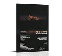 HUAEYWQBERRH Madison Beer Album Life Liste de suivi Poster pour salon, chambre à coucher, art mural, couverture imprimée 20 x 30 cm, style cadre