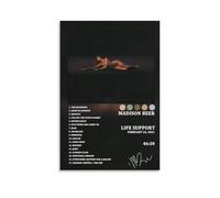HUAEYWQBERRH Madison Beer Album Life Liste de suivi Poster pour salon, chambre à coucher, décoration murale, impression sur couverture 20 x 30 cm, style sans cadre