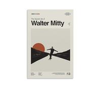 HUAEYWQBERRH Poster La vie secrète de Walter Mitty pour salon, chambre à coucher, décoration murale, impression de couverture 50 x 75 cm, sans cadre