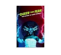 HUAEYWQBERRH Poster Queer for Fear pour salon, chambre à coucher, décoration murale, impression de couverture 60 x 90 cm, sans cadre
