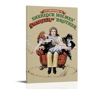HUAEYWQBERRH Poster The Adventure of Sherlock Holmes' Smarter Brother pour salon, chambre à coucher, décoration murale, impression de couverture 50 x 75 cm, style cadre