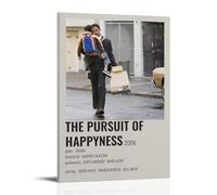 HUAEYWQBERRH Poster The Pursuit of Happyness pour salon, chambre à coucher, décoration murale, 60 x 90 cm, style cadre
