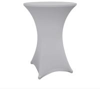 Huag-1x Housse De Table Haute Qualité 80-85 Cm, Certificat Öko-Tex® Housse De Table Stretch À Séchage Rapide, Housse Avec Renfort Au Niveau Des Pieds Lavable, Facile D'entretien & Durable
