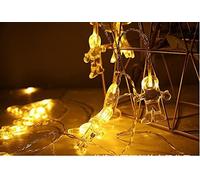 Huag-Astronaute Vaisseau Spatial Fusée Lumières Chaîne Enfants Chambre Led Lumières Pendentifs Lumière Pour Garden Party Décoration De Noël Éclairage D'anniversaire (Chaleureux)