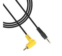 HUAG-Câble convertisseur audio mono vers RCA 3,5 mm - Angle droit de 90 degrés vers mâle de 0,3 cm - Pour haut-parleurs, caisson de basses, amplificateur (1,8 m)