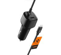 Huag-Chargeur Voiture Usb C Total 47w Pd 27w Avec Câble Lightning Intégré 20w Charge Rapide Type C Adapteur Voiture Pour Iphone 14 13 Plus Pro Max Se 2022 12 Mini Ipad Air Pro Steam Deck Et Plus