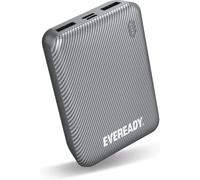 Huag-Eveready - Batterie Externe 10000 Mah + Câble Usb-A/Micro-Usb - Batterie Externe Téléphone - Argenté