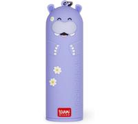 Huag-Legami - Chargeur Portable - My Super Power, Recharge 2 Appareils Simultanément, Câble Usb Type C Inclus, Banque D'alimentation Portable, Diamètre 3,5 Cm, Hauteur 11,60 Cm, Hippo