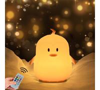 Huag-Pingouin Lampe Veilleuse Pour Enfant Veilleuse Pour Bébé Avec Changement De Couleur & Dimmable Portable Petite Veilleuse Rechargeable Avec Minuterie & Contrôle Toucher - Moyen