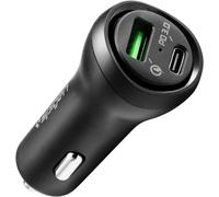 Huag-Steadiboost Pd Chargeur Voiture Avec Qc 3.0 [Power Delivery 3.0 27w] [Qualcomm Quick Charge 3.0 18w] Chargeur Usb C Compatible Avec Iphone, Ipad, Galaxy Et Huawei