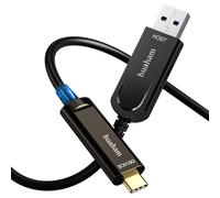 huaham Câble fibre optique USB A vers USB C, 10 Gbit/s, USB 3.2 Gen2, câble USB C ultra fin et longue distance de type C pour appareil photo Logitech 4K, Microsoft Azure, VR/AR, écran tactile, système