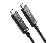 huaham Câble fibre optique USB C vers USB C 10 m, 10 Gbit/s, transfert de données longue distance, câble USB 3.1 type C pour VR/AR/caméra Logitech/écran tactile Barco ClickShare Kinect Intel RealSense
