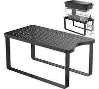 HuaHuaFL Distributeur de filtre à eau - 19 cm de large x 37 cm de profondeur x 17 cm de haut - Support en métal pour filtre à eau Brita - Compatible avec PUR, gouttes d'eau, etc.