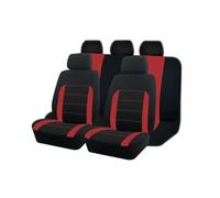 HUAIHUABA Housses de Siège Auto pour Chevrolet Aveo Spark Volt Equinox Traverse, Confortable Antidérapant Tissu Tissé Protection Housses de Siège, Accessoires Intérieur pour Voiture(Red)